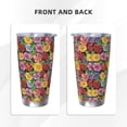 thumbnail image 3 of Susaid Daisies Flowers Print 20oz Car Cup,Insulated Coffee Cup Fully Spill Proof Travel Coffee Mug, Stainless Steel Tumbler for Work Home Outdoor Car-Straw Two-piece Set, 3 of 8