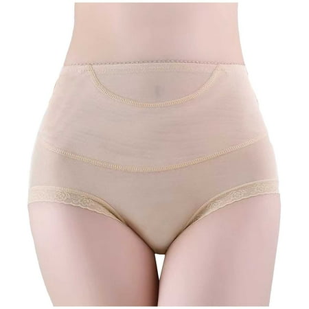 Icvfdpl Underwear For Women Postpartum Thin Body Shaping Seamless Mesh Soft Breathable Women S Panties Beige S