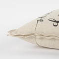 thumbnail image 3 of Rizzy Home Sentiment, Square, Cotton Poly Filled Decorative Throw Pillow, 20" x 20", Natural, 3 of 5