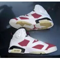 thumbnail image 3 of A i r-Jor-dan Retro 6 OG Carmine 2021 Size 12 White Black CT8529-106, 3 of 6