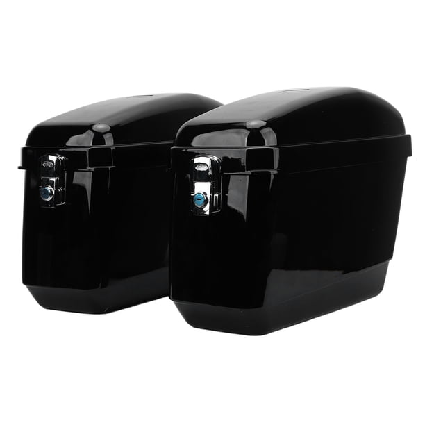 Caja De Alforjas Duras Para Motocicleta, 45L De Capacidad, Resistente A La Intemperie, Funda De Equipaje Dura Para Sillín De Motocicleta Con Llaves Y Kit De Montaje