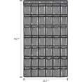 thumbnail image 2 of 42 Pocket Classroom Pocket Chart for Cell Phones and Calculator,Clear Cellphone Pocket Chart for Classroom with Number Sticker and hooks (Grey-42 Pockets), 2 of 7