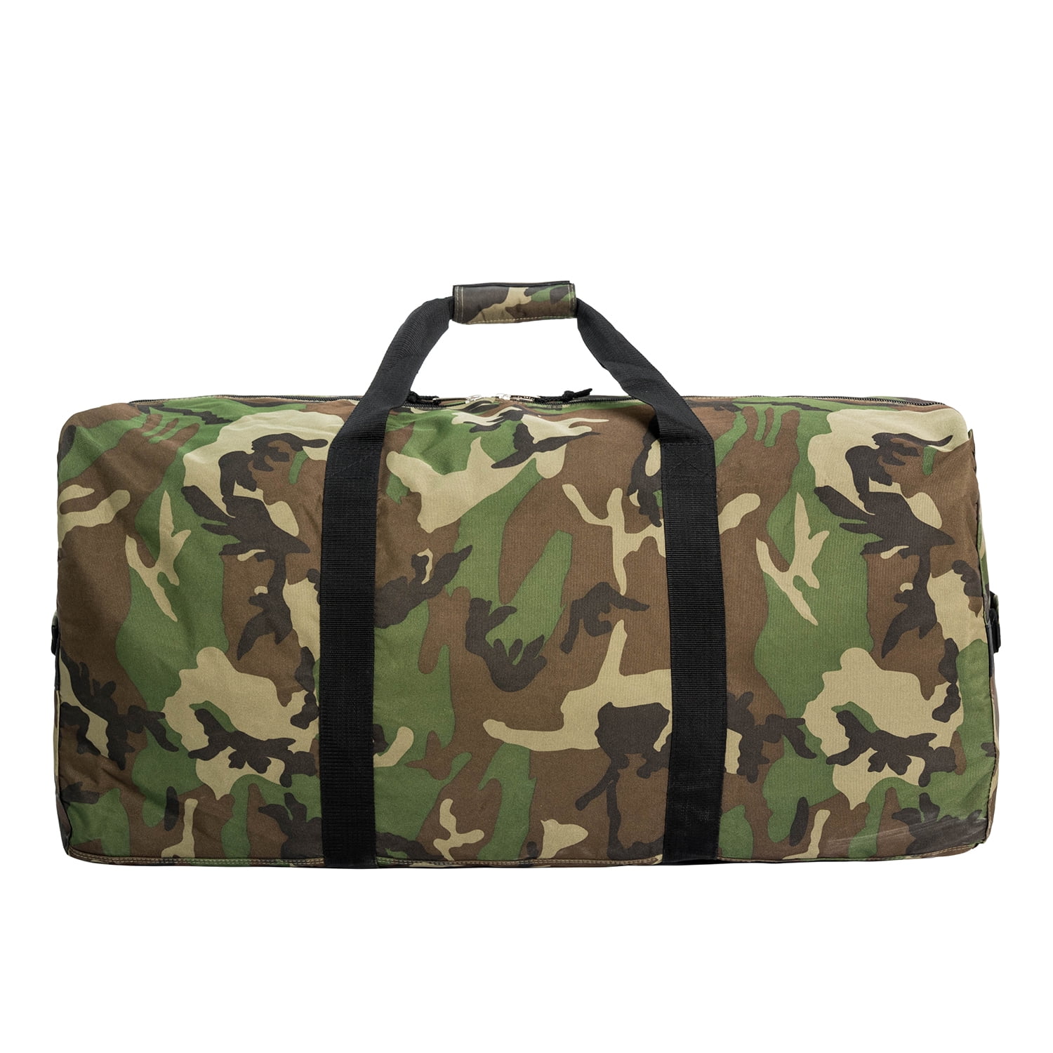 K-Cliffs 30 Inch Heavy Duty Duffel Gym Bag Large Square  Sport Gear Drum Set,  Army Military Equipment Travel Bags Rooftop Rack Camping Bag  Camo