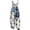 Beige, variant on YunPes Watercolor Jumpsuits for Girls Boho Floral Printed Wide Leg Rompers with Tie Strap Plus Size Lightweight Spaghetti Strap Overalls