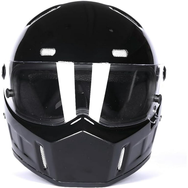 crg sports motorcycle helmet Crg Full-Face Motorcycle Street Bike Fiberglass Helmet Motocross Helmet Extra Large Size Helmet DOT Certified, Adult Unisex, Black