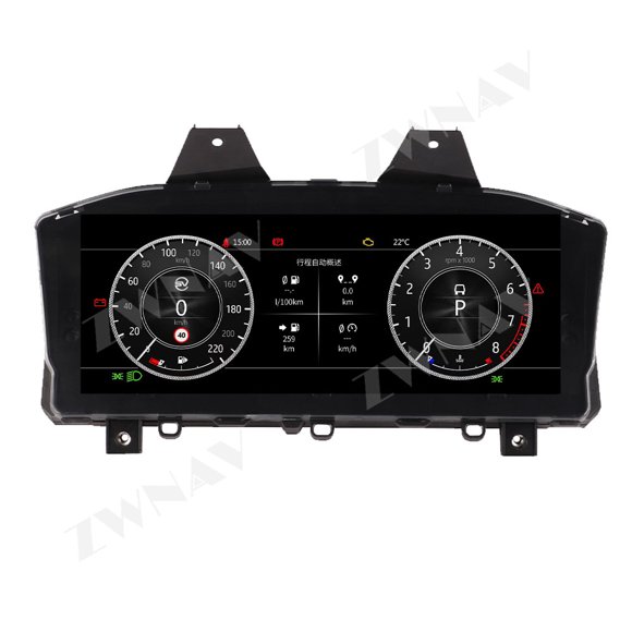 ZWNAV 12.3 inch car LCD digital instrument panel instrument cluster speedometer suitable for Land Rover full range LCD Instrument Cluster