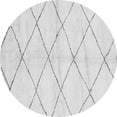 thumbnail image 1 of Ahgly Company Indoor Round Solid Gray Modern Area Rugs, 6' Round, 1 of 4