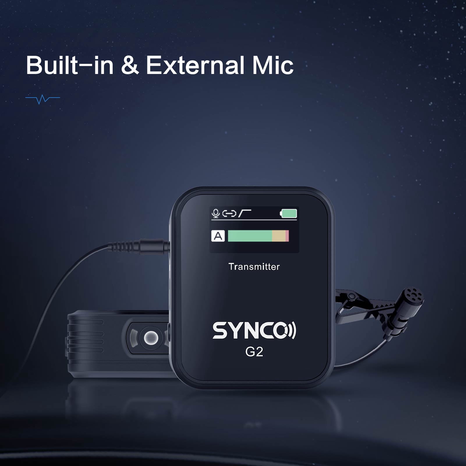 SYNCO Microphones,TFT Screen 3.5mm 150M TFT 1 Receiver 3.5mm Camera + 2 Dual Channel Professional Lavalier Dual Channel Professional Wireless Clip-on Mic 2 1 TFT Sn 3.5mm with1 Wireless Clip-on Mic