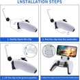 thumbnail image 5 of Clip de montaje para teléfono con controlador PS5, soporte con clip para controlador, soporte para teléfono móvil para PS5 DualSense Gamepad-blanco, 5 of 5