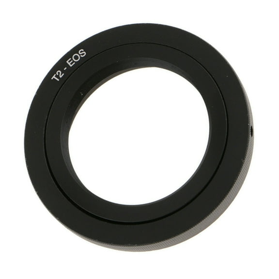 All-Metal T2 Lens Adapter for Canon EOS EF Mount Cameras, Manual Exposure and Focus
