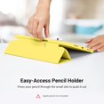 thumbnail image 3 of KOMI for iPad 10th Generation Case 2022 with Pencil Holder, iPad 10.9 Inch Case [Support Touch ID] Flexible TPU Back Shell Smart Trifold Stand Protective Cover, Auto Wake/Sleep, 3 of 5
