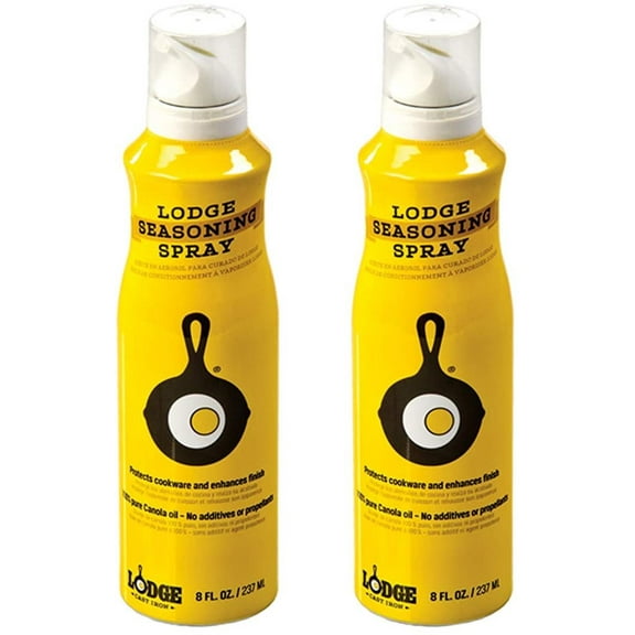 Lodge Canola Oil 8 Ounce Seasoning Spray, Set of 2
