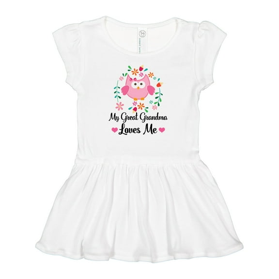 Inktastic My Great Grandma Loves Me Baby Gift Girls Baby Dress