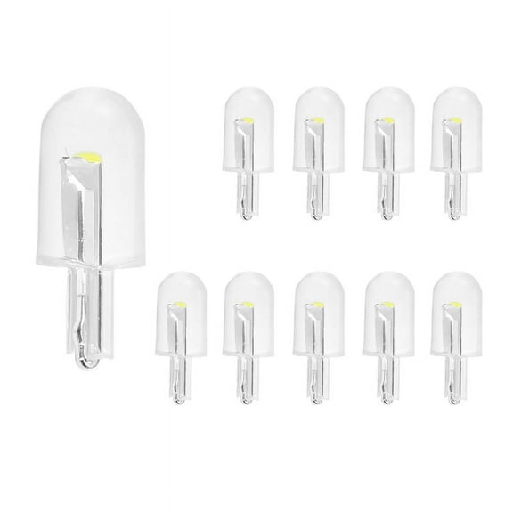 10PCS Car LED T10 W5W COB Reading Dome Lamp Marker Light Wedge Lights License Plate Bulbs 168 194 192 DC 12V White