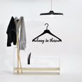 thumbnail image 3 of Hang In There - Closet Quotes Quote Cute Hanger Silhouette - Fashion Style Closet Dresser Vinyl Wall Art Decal Sticker Home Closet Area Dressing Room Dressing Area Wardrobe Cabinet Size (6x10 inch), 3 of 3