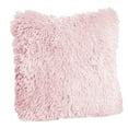 thumbnail image 1 of Flmtop Cushion Cover Fluffy Widely Applied Square Shaped Decorative Plush Sofa Pillowcases for Couch, 1 of 11