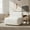 Beige, variant on Christopher Knight Home 32"D Modern Curved Upholstered Armless Accent Chair, Plush Beige Seat