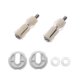 thumbnail image 1 of 1Pair Top Fix Toilet Seat Screws Well Nut Pan Fixing WC Blind Hole Fitting Kit For Universal Bathroom Accessories Replacement, 1 of 5