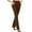 Brown, variant on Women's Straight Leg Dress Pants Wide Leg Pants for Women Casual Work Pants Crossover High Waisted Yoga Pants with Pockets Black L