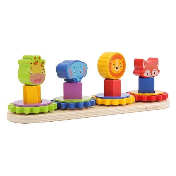 Juego de clasificación de engranajes para niños pequeños, juego de engranajes para niños pequeños, juguetes para engranajes para niños pequeños, juguetes educativos para niños pequeños, construidos para durar