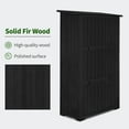 thumbnail image 7 of MCombo Outdoor Wooden Storage Cabinet, Garden Tool Shed w/ Latch, Outside Tools Wood Cabinet Double Doors, 7 of 7