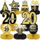 thumbnail image 1 of Decoración de fiesta de cumpleaños de oro negro Adornos de panal de abeja para cumpleaños Adornos de panal de abeja de edad Decoración de bola de panal de abeja digital, 1 of 6