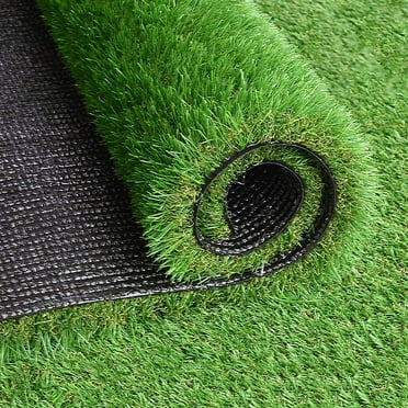 Qunbio Realistic Thick 3.3ft x 32.8ft Artificial Grass Turf, Faux Lawn Grass Rug for Indoor/Outdoor, Synthetic Landscape Fake Grass Mat