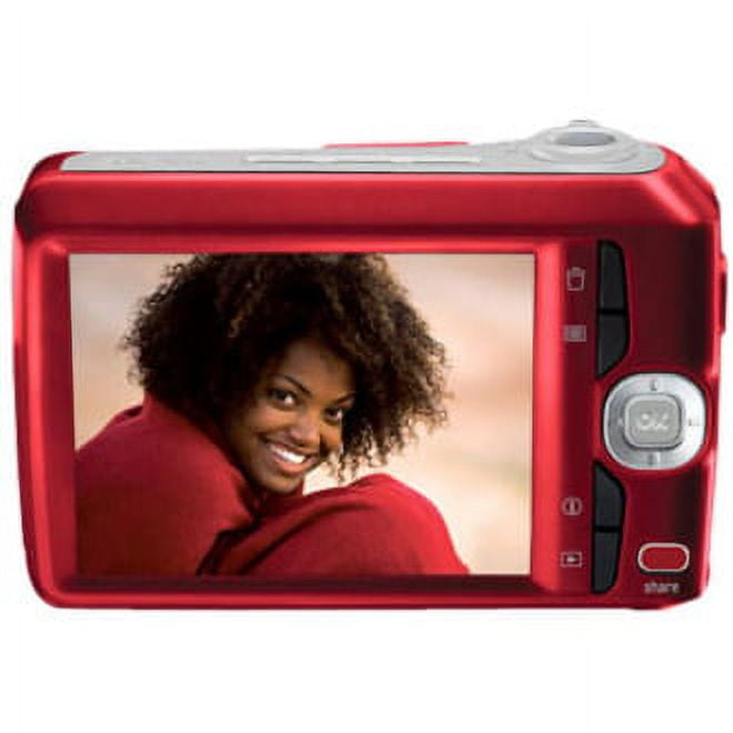 Kodak EASYSHARE C1450 Digital Camera with USB cable, wrist strap, Red