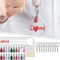 thumbnail image 2 of Llaveros Adornos Círculo de Cuero Productos de Transferencia por Sublimación Llavero Borla Argén, 2 of 9