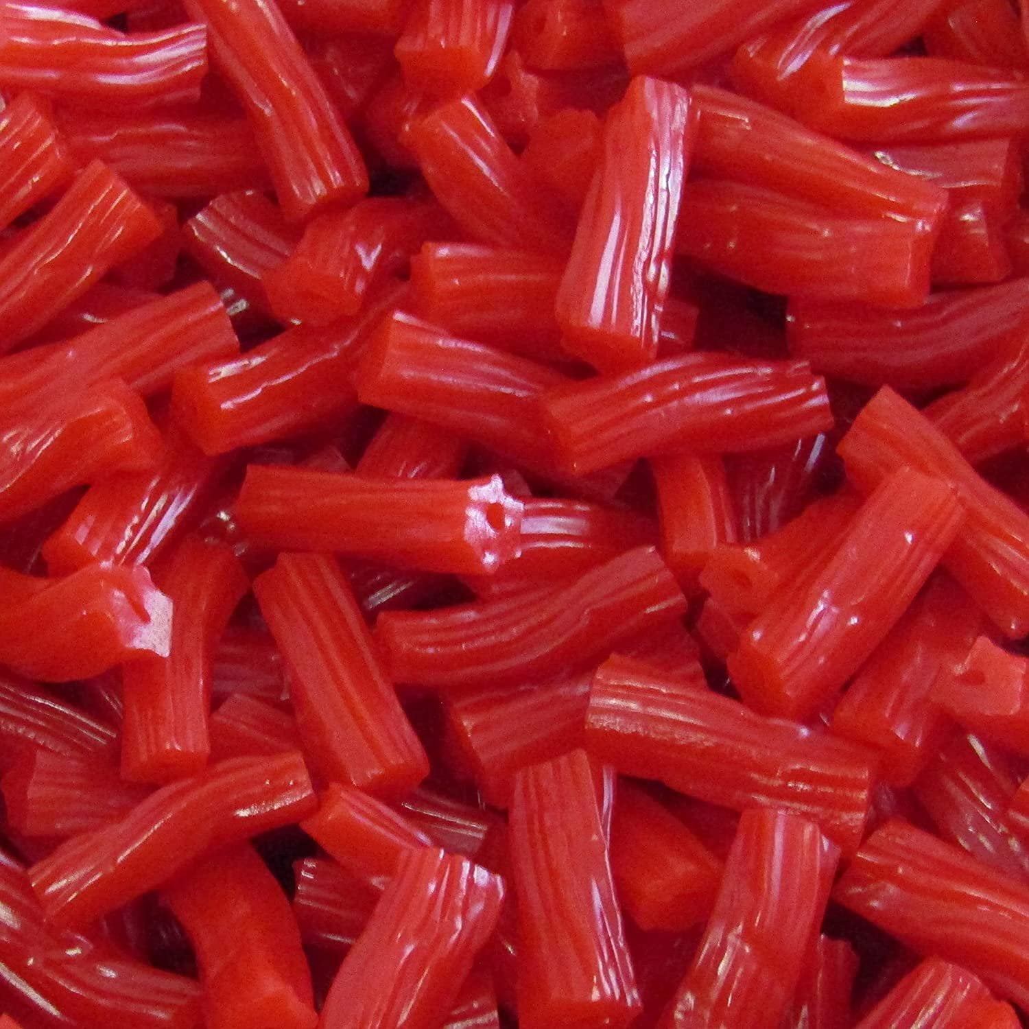 Strawberry Licorice Bits by Its Delish, 2.5 LBS 40 Oz Jumbo Container Jar  Original Style Chewy Red Strawberry Candy Twists  Great Gifts Party Sweets  Made in USA, Vegan, Kosher