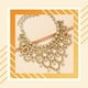 thumbnail image 4 of Sonducket Necklace Crystal Metal Pendant Prom Bib Ornaments Choker Necklaces Durable Sexy Present Short Stones Bling Charm Type2, 4 of 6