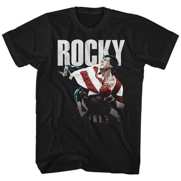 Rocky Flap Wrap Black TShirt-Small