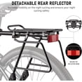 thumbnail image 2 of Rear Bike Rack - Heavy Duty Cargo  with Quick Release Mount for 24-29 Inch Bicycles, 60lbs Capacity Aluminum Pannier Rack, 2 of 6