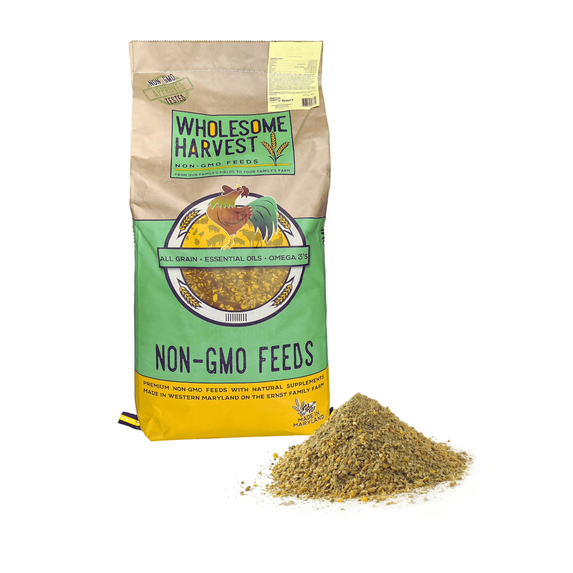Wholesome Harvest Non-GMO Duck, Goose, & Waterfowl Starter Feed, 25lb