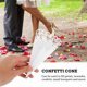 thumbnail image 2 of GOOHOCHY 20pcs papel de boda conos confeti papel conos flor confeti pétalo conos, 2 of 7