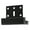 Black, variant on Door Reinforcement Lock Aluminum Alloy Hinge Bolt Night Lock Hardware Convenient Home Security Door Lock Enduring