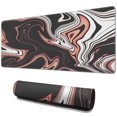 thumbnail image 1 of Enhance Your Workspace and Gaming Setup - 31.5x11.8in Extended XL Mousepad with Non-Slip Rubber Base in Unique Black Marble Fluid Design., 1 of 7