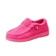 thumbnail image 3 of YOUYEDIAN Loafers for Women Fall Winter Fashion Square Toe Warm Versatile Casual Flats Plush Comfy Outdoor Platform Shoes, 3 of 5