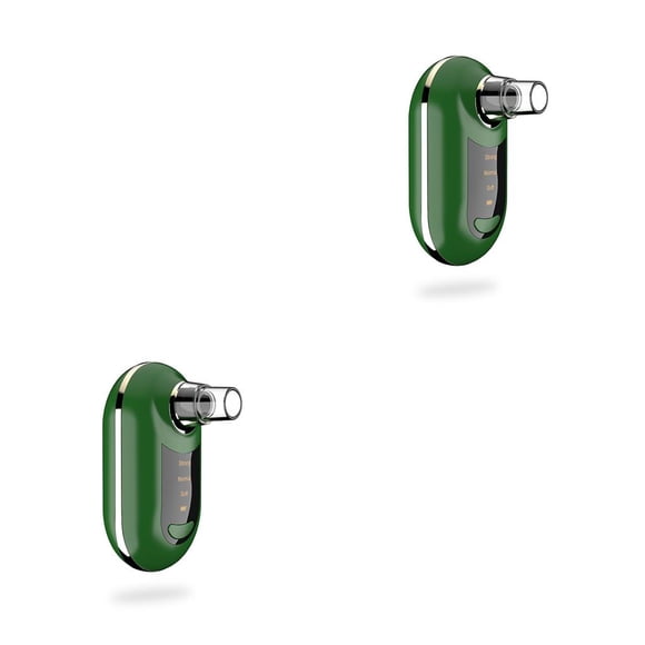 Vogacara Eliminador de espinillas faciales Beauty 3 Gear Sonic DIY Herramienta de eliminación de cara USB Dispositivo de limpieza portátil de presión Verde 2piezas Vogacara CBP211459