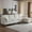 Off White, variant on Ktaxon Chenille L-Shaped Sofa, 130" Oversized Double Layered Cushions Couch, Elephant Ear Armrests, Metal Legs, Four-Seater Living Room Sleeper Set with Chaise Off White