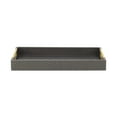 thumbnail image 3 of Contemporary Home Living Rectangular Fish Scale Serving Tray - 15.75" - Navy Blue and Gold, 3 of 8