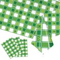 thumbnail image 3 of sruoe Tablecloth, 54 X 108in St Patricks Day Tablecloth, Waterproof Machine Washable Foldable Green Rectangle Tablecloths, Table Cloth for Dining, Home, Party Decor, Plastic, 3 of 6