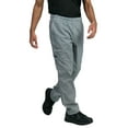 thumbnail image 3 of Chef Code Modern Slim Fit Chef Pants with Zipper Cargo Pockets, Elastic Waist, Houndstooth, XS, 3 of 6
