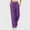 Purple, variant on Woman Wide Leg Pants Lightweight Cotton Linen Casual Elastic High Waist Straight Leg Loose Trousers for Woman S-2XL Sky Blue XL(XL)