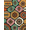 Orange, Pattern 1, variant on ODIKA 4'x6' Machine Washable Non-Slip Area Rug, Aztec Teal Green High Traffic Rug, Orange, 1121776