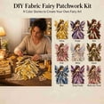 thumbnail image 4 of CHJK Wegodal Fairy Patchwork DIY, Fun Flower Fairies Patchwork Sewing Kit, Patchwork Set with Fabric Winged Elf Doll DIY Project for Beginners, Handmade Decor Gift, Yellow, 4 of 4