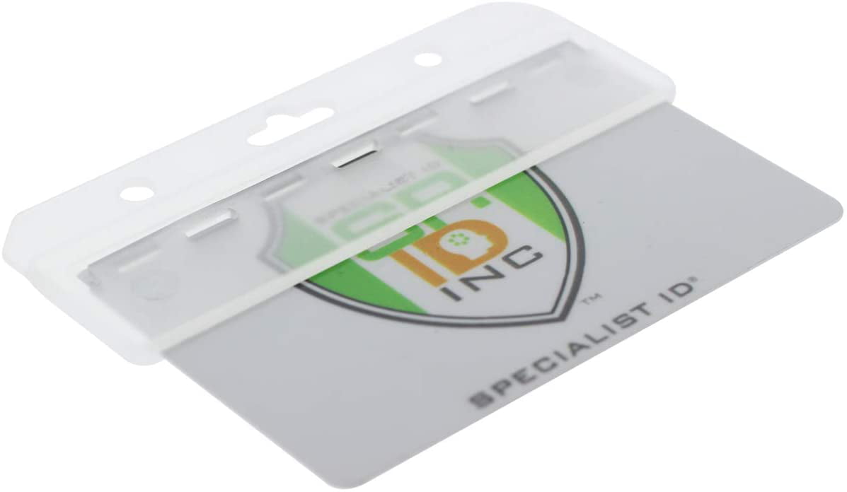 Specialist ID Horizontal Half Card Badge Holder For Swipe Access & POS Cards 