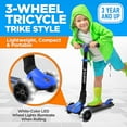 thumbnail image 5 of Hurtle Trottinette pour Enfants - Jouet Trottinette à Propulsion pour Tout-Petits - Trottinette à 3 Roues avec Hauteur Réglable, Plateau Antidérapant, Lumières de Roue Clignotantes, pour Garçons/filles de 3 à 10 Ans, 5 of 5