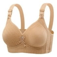 thumbnail image 2 of BiZtdJrK Sale of The Day, Womens No Underwire Bras Plus Size Comfort Soft Bras Supportive Bralettes Thin Cup Padded Bras for Women Beige XXL, 2 of 4