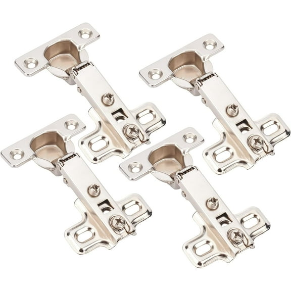 4Pcs Cabinet Hinge Kitchen Wardrobe Door Hinge with Screws Folding Corner Cabinet Combination Concealed Hinges